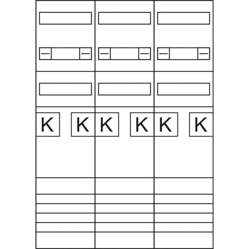 Hager, Verteilerschrank Zubehör, ZL3EH66