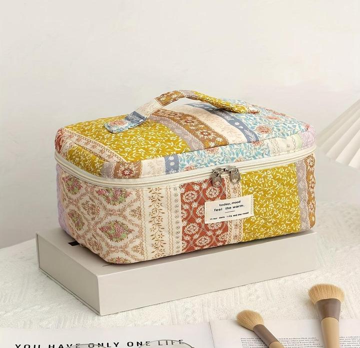 Actual product image Only-Bags.Store Cosmetic bag made of cotton with large capacity -, not waterproof, odourless