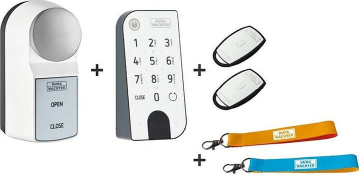 Burg Wächter ENTRY ACTIVE Family Pack Small (Bluetooth, Electronic numerical code, Key, Smartphone)