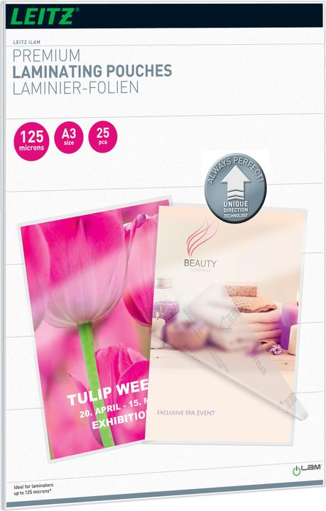 Produktbild Leitz Laminierfolie (A3, 25 Stk., 125 µm)