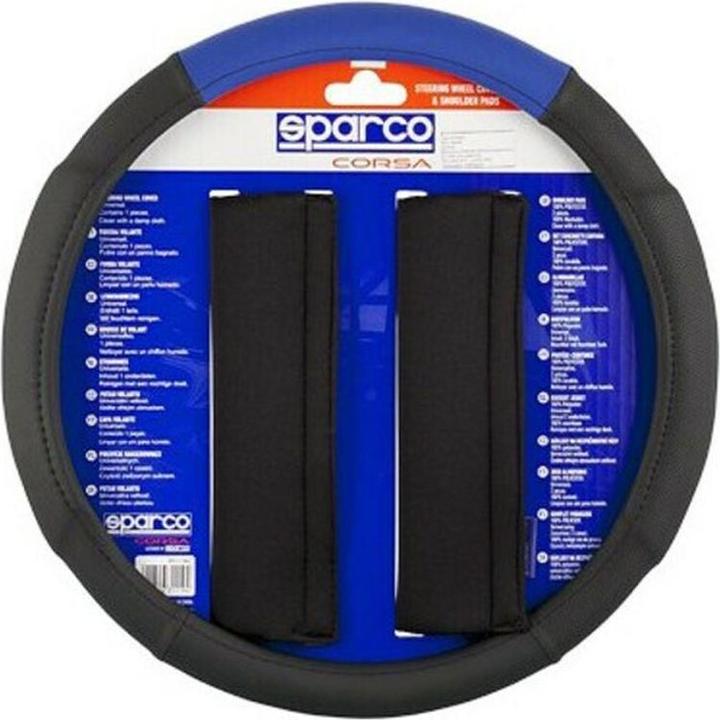 Actual product image Sparco Steering wheel cover + padding for seat belt SPC1111KAZ Universal