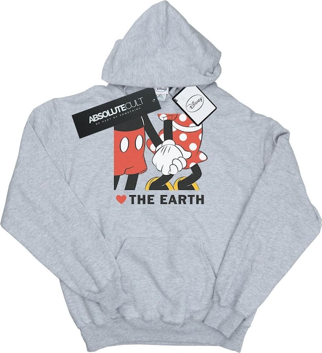 Immagine prodotto Disney Mickey Mouse Heart The Earth Felpa con Cappuccio Uomo (L)