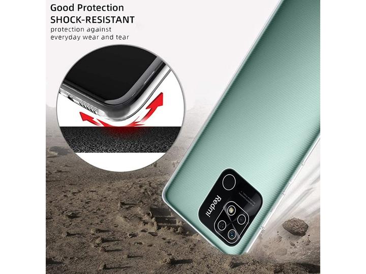 Actual product image Screenguard Xiaomi Redmi 10C Flexible TPU Clear Case (Xiaomi Redmi 10C)