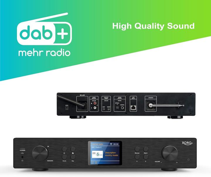 Produktbild Xoro HFT 440 (DAB+, FM, Bluetooth, WLAN)