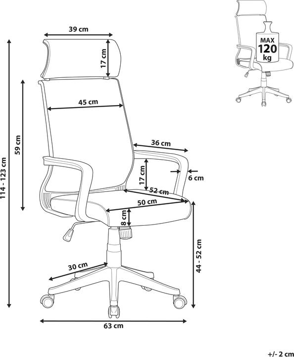 Actual product image Beliani Leader (45 - 53 cm)