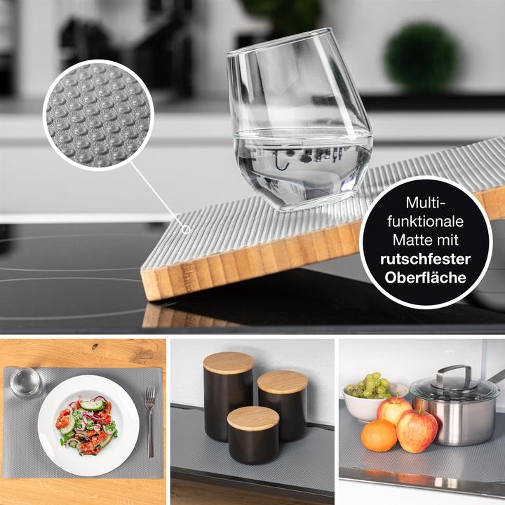 Immagine prodotto Moritz & Moritz tappetino grigio per cassetti largo 30 cm - tappetino antiscivolo per cassetti 30x200 cm