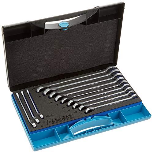 Produktbild HAZET Knarren Ring-Maulschlüssel Satz 606N/12 ∙ Aussen Doppel-Sechskant-Tractionsprofil ∙ 8 - 19 ∙ A… (8 mm, 9 mm, 10 mm, 11 mm, 12 mm, 13 mm, 14 mm, 15 mm, 16 mm, 17 mm, 18 mm, 19 mm)