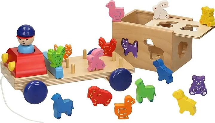 Actual product image Spielba Truck with animals+sorting game