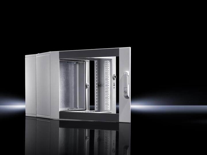 Actual product image Rittal Wall-mounted enclosures EL 3-part with punched rails 6U, WHD (6 RU, 19 inch rack)