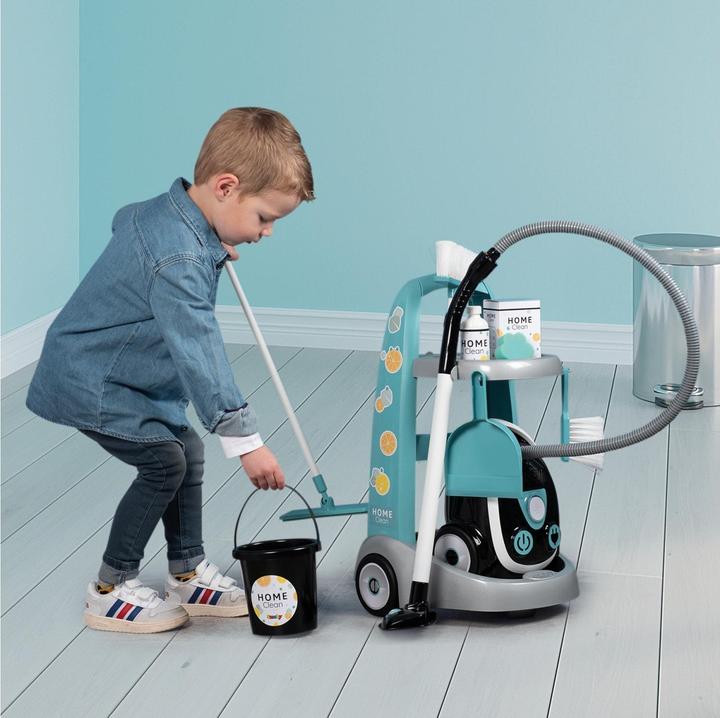 Productafbeelding Smoby Reinigingswagen met stofzuiger, 8-delig.