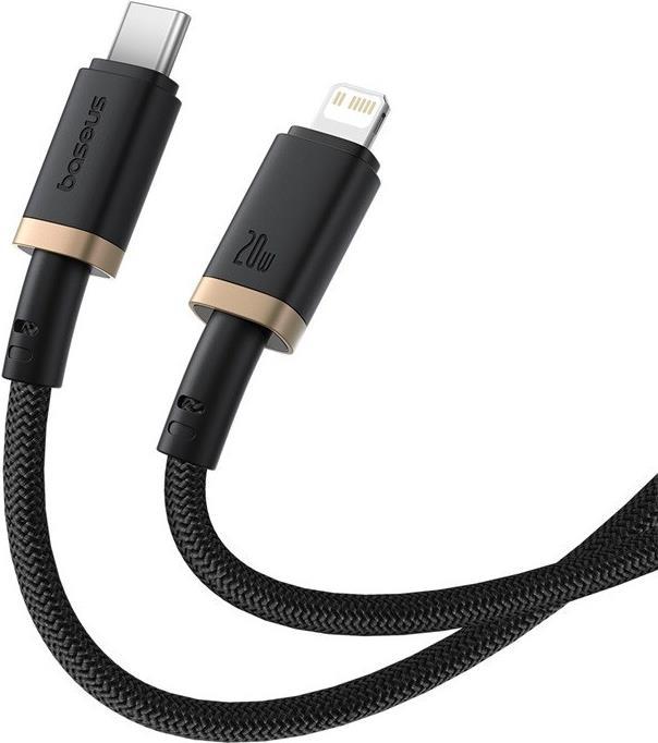 Produktbild Baseus Dura Typ-C-Schnellladekabel für iP 20 W 2 m Schwarz Gold (2 m, 20 W)