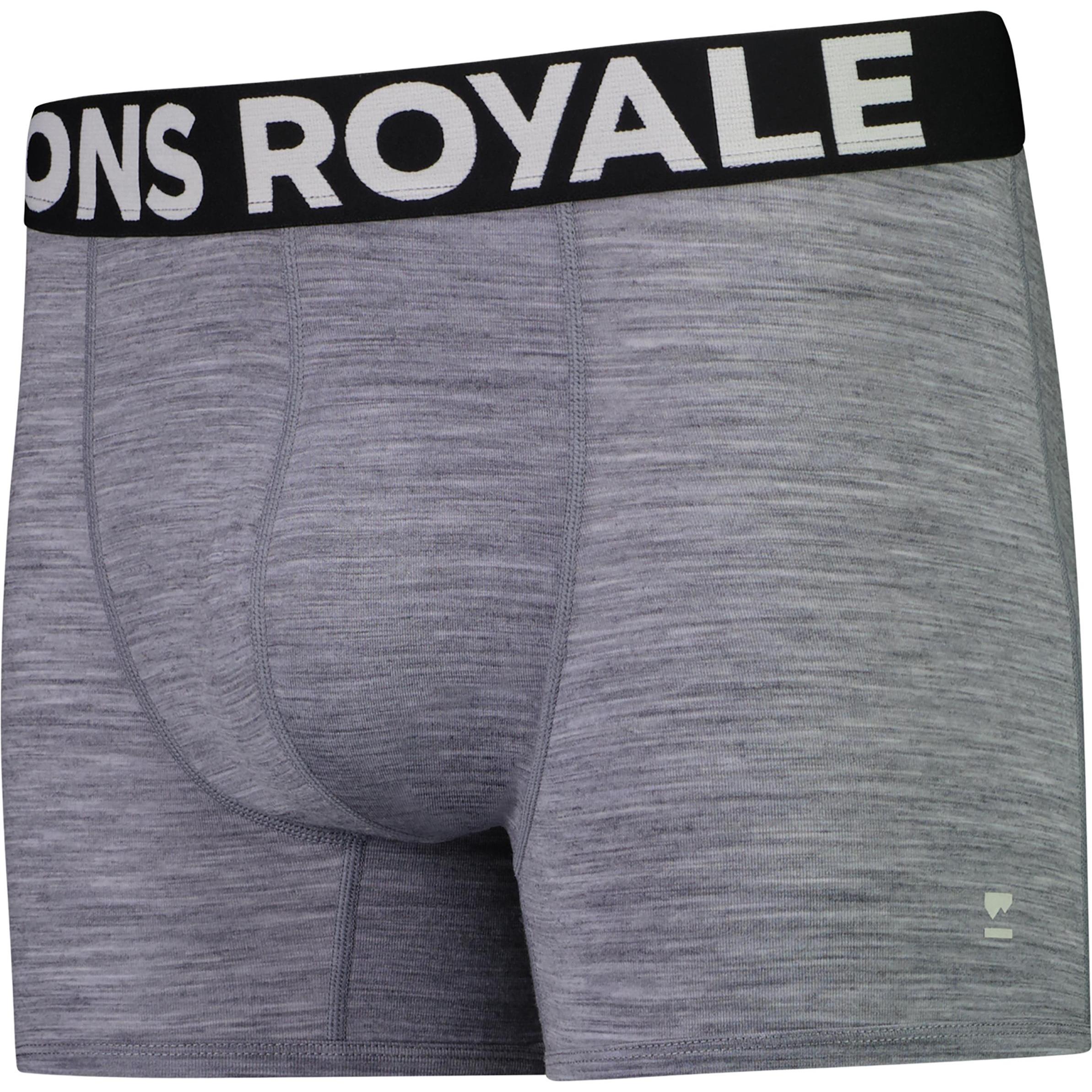 Mons Royale, Herren, Funktionsunterhose, Hold 'em Shorty Boxer (L), Grau, L