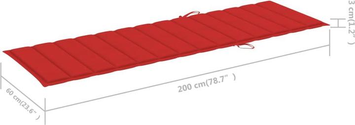 Image du produit VidaXL Chaise longue (200 cm)