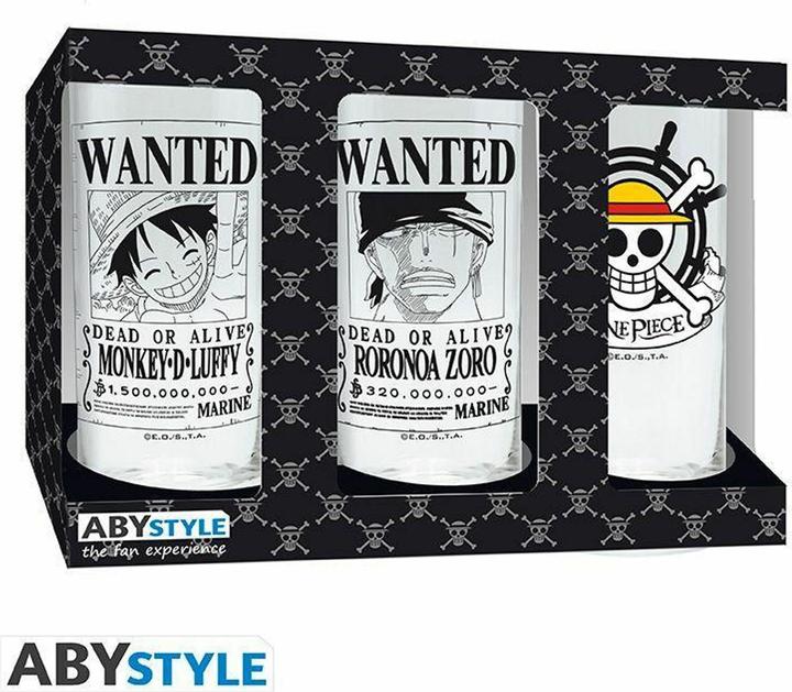Actual product image ABYstyle ONE PIECE - Luffy Zoro & Skull - Set de 3 Verres