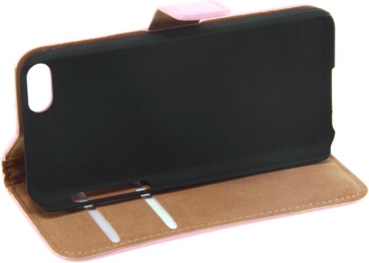 Actual product image NoName Slim Leather Book Case for iPhone 5c - pink (Apple iPhone 5c)
