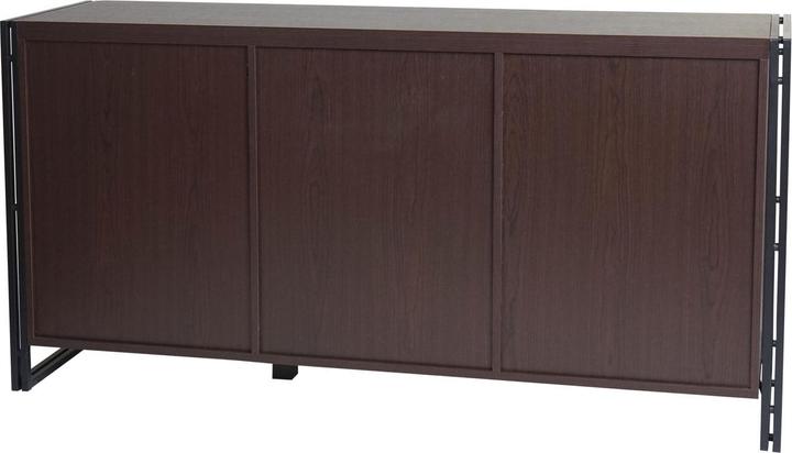 Image du produit Mendler Buffet HWC-A27, 80x160x40cm, brun foncé (80 x 160 x 40 cm)