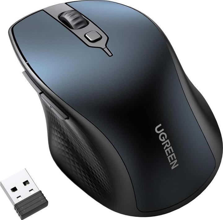 Actual product image Ugreen Wireless mouse MU101 2.4G+BT (Blue) (Wireless)