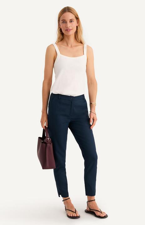Actual product image Anne Weyburn 7/8 trousers in linen/cotton (Frequency band 38 (2600 MHz))