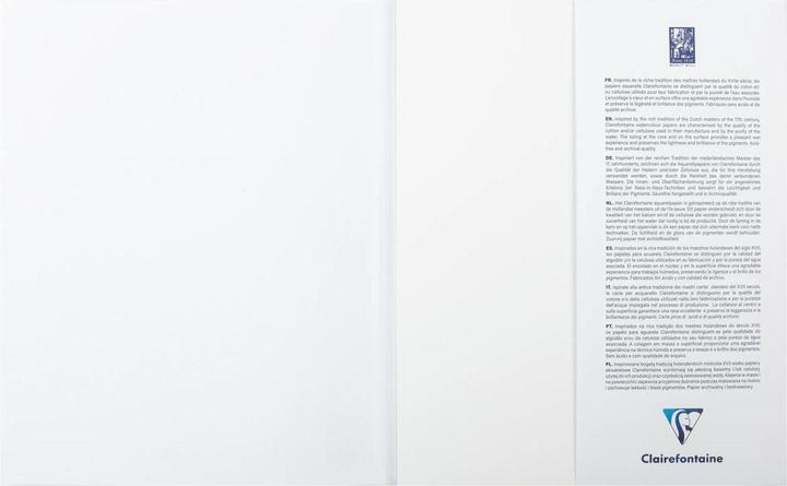 Actual product image Clairefontaine Assorted pad 12 wate rcolour papers 24x30 (200 g/m², 12 x)