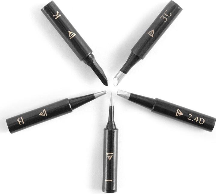 Stahlwerk Jeu de pannes de fer à souder pour fers à souder avec système 900M-T Jeu de 5 pannes (Mèche à souder)