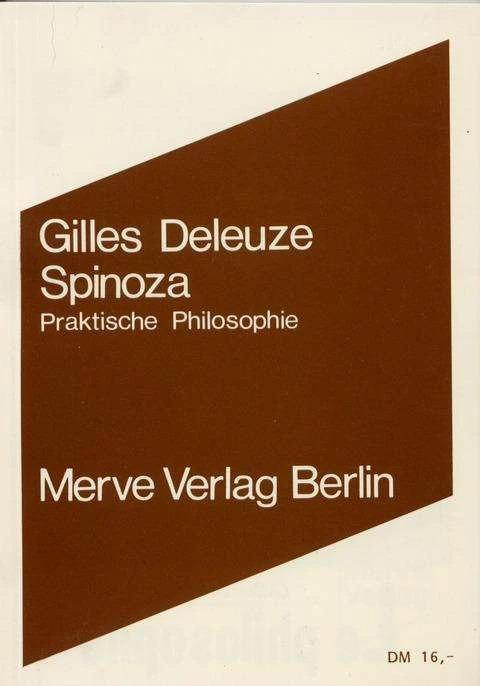 Produktbild Spinoza (Deutsch, Gilles Deleuze, 2008)