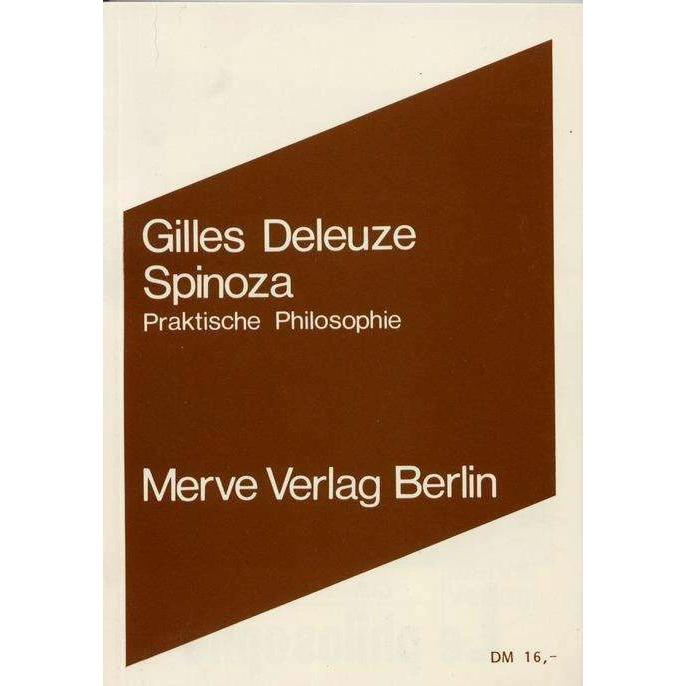 Spinoza, Fachbücher von Gilles Deleuze