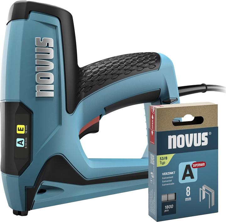 Actual product image Novus Tools 031-0371 Electric staple gun Staple type 53 Staple length 6 - 14mm
