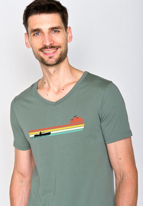 Actual product image Greenbomb Nature Canoe River Peak T-Shirt (S)