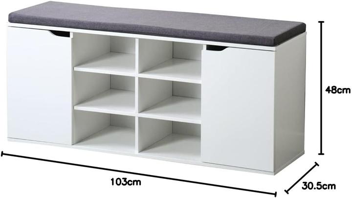 Immagine prodotto Kesper Panchina per scarpe (103 x 30.50 x 48 cm)