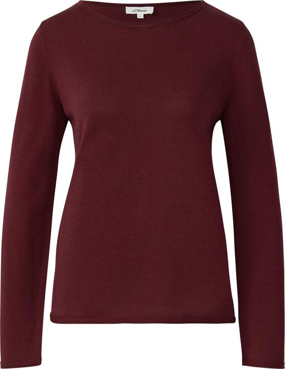Produktbild s.Oliver Strickpullover Weicher Feinstrickpullover mit Rollkanten (44)