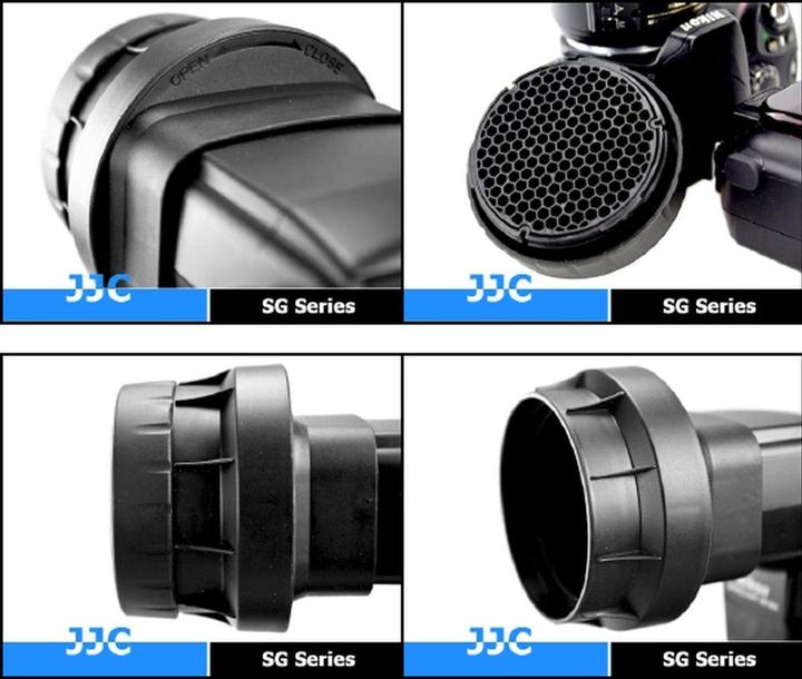 Immagine prodotto JJC Griglia a nido d'ape 3 in 1 per Nikon SB 900/SB 910 (Parti di ricambio per il flash)