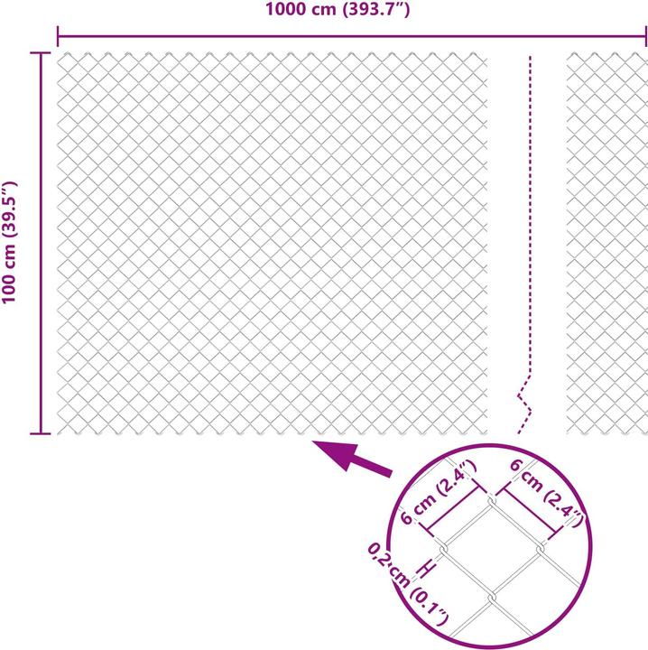Produktbild vidaXL Outdoor-Zaun