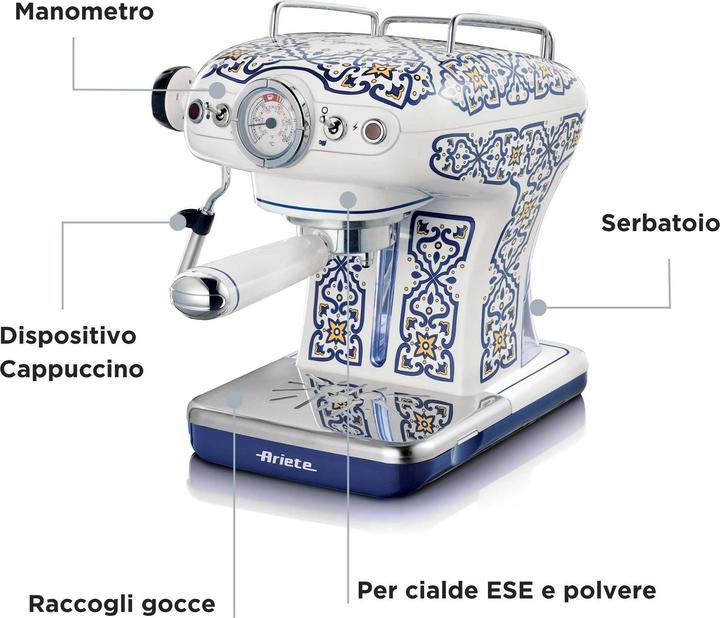 Actual product image Ariete 1389 Capri coffee machine