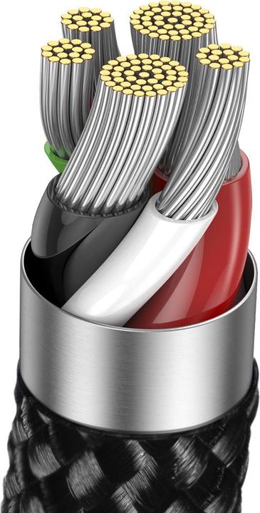 Produktbild Baseus Explorer,USB-C to Lightning Cable, 20W, 2m (Black) (2 m, 20 W)