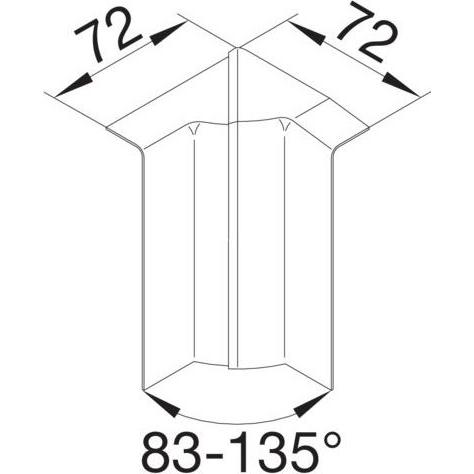 Thumbnail - Tehalit, Leitungsführung, Inneneck (0.70 cm)