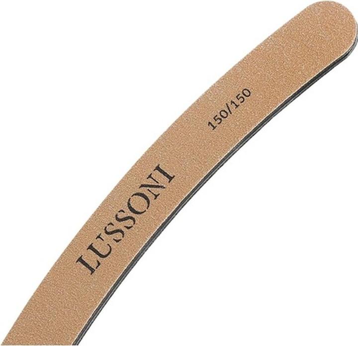 Tools for Beauty T4B Lussoni Premium Curved Nail Files 150/150 Grit - Pack of 25