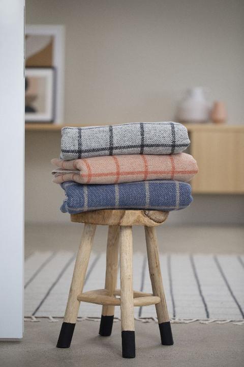 Actual product image David Fussenegger Flannel blanket plaid.46226040