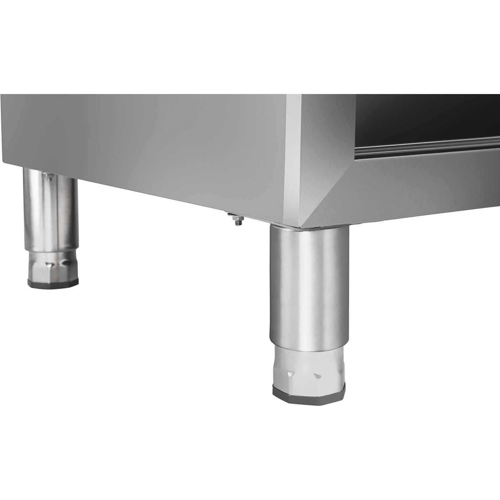 Thumbnail - Royal Catering, Werkbank + Arbeitsbock, Arbeitsschrank Edelstahl Arbeitsplatte Schiebetüren Arbeitstisch 160kg Schrank (...