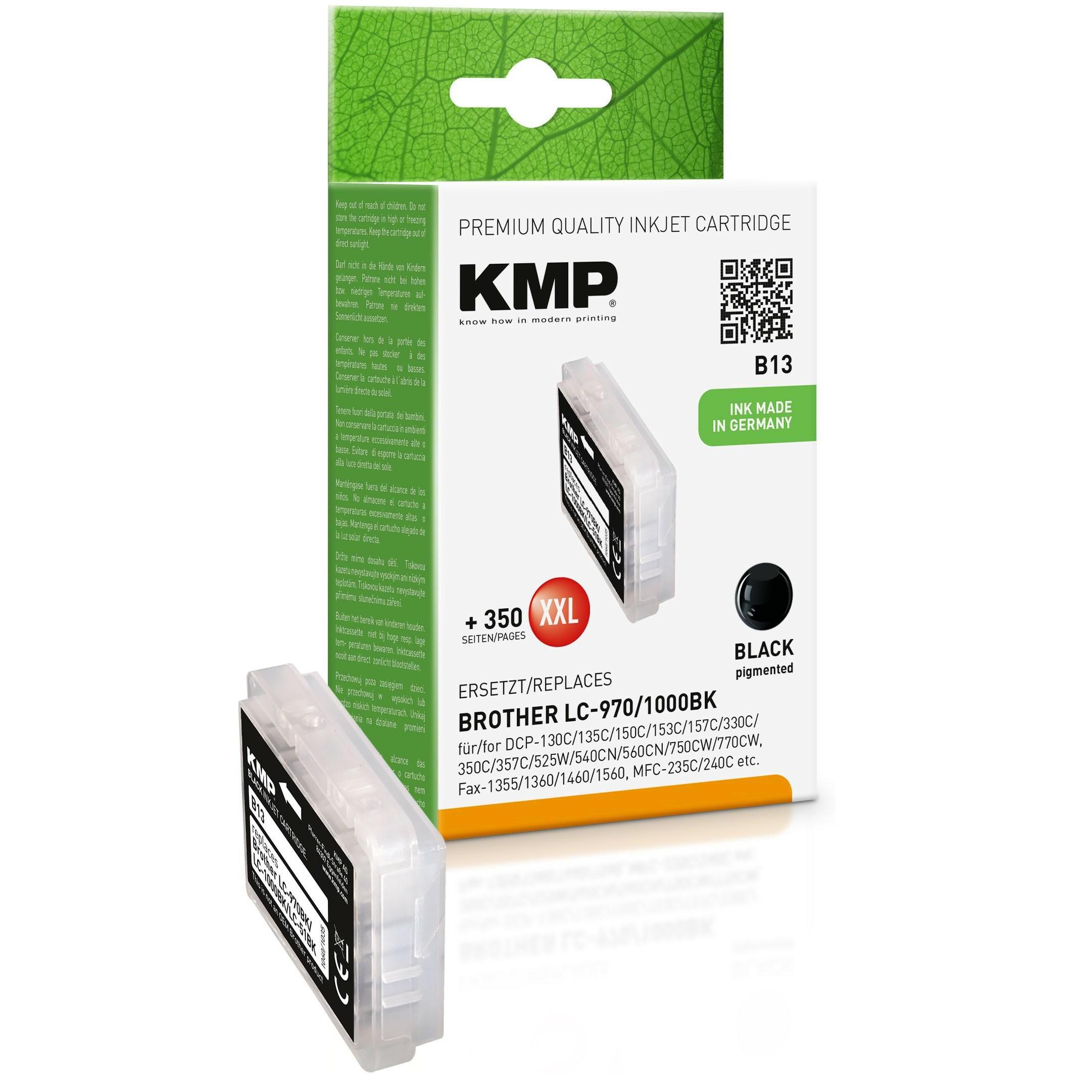 Thumbnail - KMP, Druckerpatrone, Tinte ersetzt LC970BK
