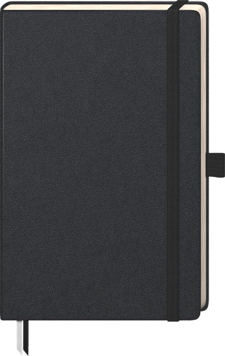 Image du produit Brunnen Carnet de notes KOMPAGNON env. DIN A5 vierge, noir couverture rigide 192, dont 16 à détacher Sei (A5, Blanc, Couverture rigide)