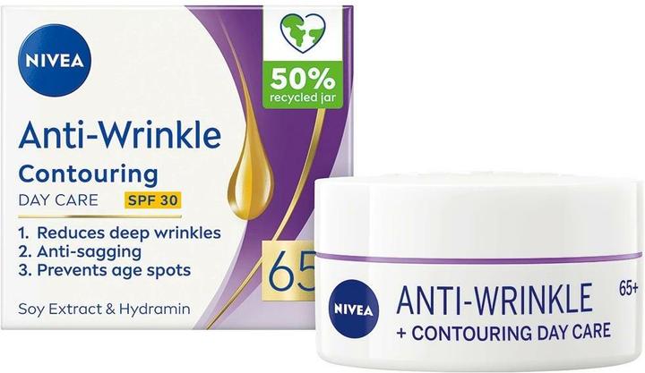 Actual product image NIVEA Anti-wrinkle contour day care 65+ SPF 30 (50 ml, Day cream, SPF 30)