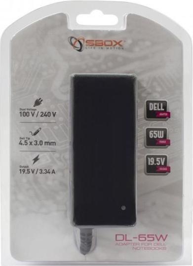 Actual product image Sbox Adapter for Dell Notebooks DL-65W (65 W)