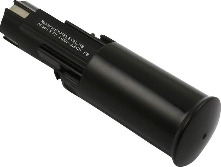 Actual product image AccuCell Battery suitable for Panasonic EY9025B, EY6225CQ, NiMH, 3,6V, 3000mAh, 10,8Wh, black (3.6 V)