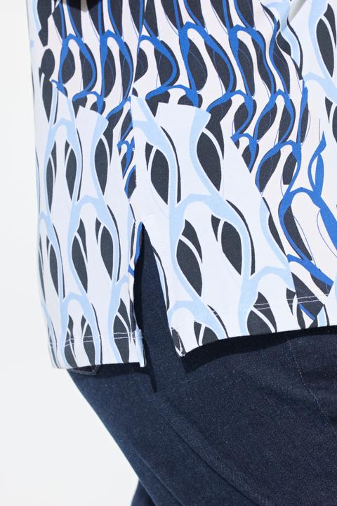Produktbild Ulla Popken Shirt, A-Linie, Rundhals, 3/4-Arm, Pima Cotton (56)