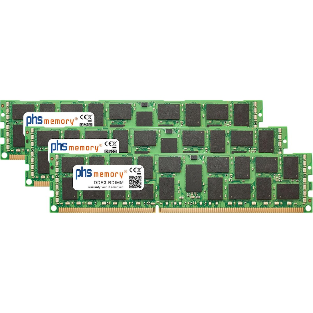 PHS-memory 24GB (3x8GB) Kit RAM Speicher für Tyan S7016 DDR3 RDIMM 1333MHz PC3-10600R (Tyan S7016, 3 x 8GB), RAM Modells...