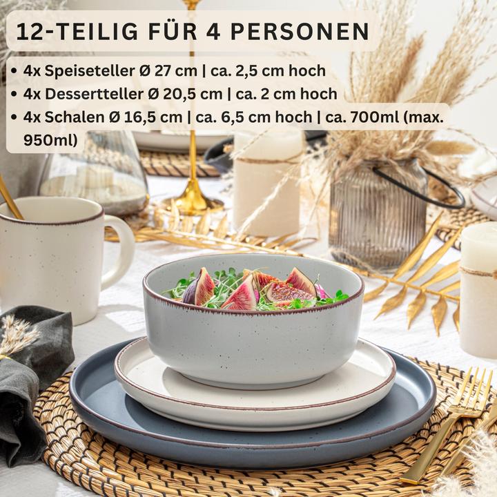 Actual product image Sänger Geschirr Tafelservice Bombay Moonlight (12 pcs.)