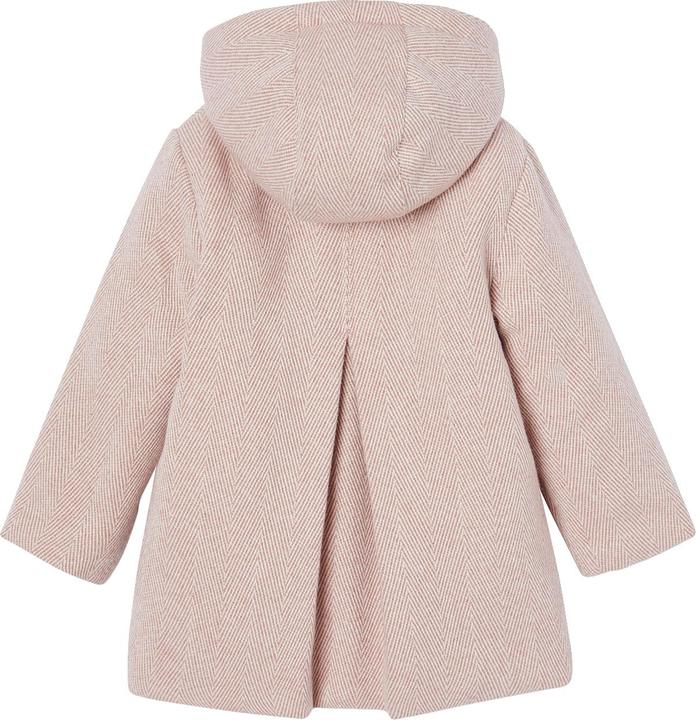 Actual product image Vertbaudet Girls' coat with hood & recycled polyester (116)