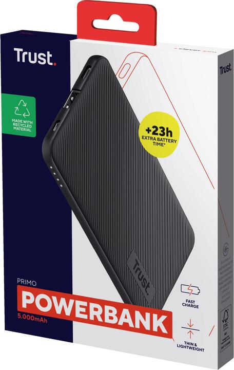 Immagine prodotto Trust Primo ECO (5000 mAh, 15 W, 18.50 Wh)