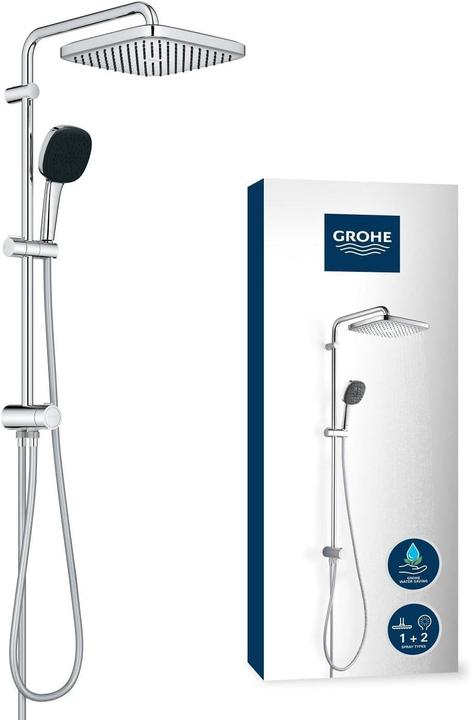 Immagine prodotto Grohe Vitalio Comfort 250 Flex Duschsystem mit Umstellung, Reno-Set, Länge 620mm, wassersparend, chrom