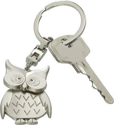 Actual product image Gilde Metal Keychain Owl